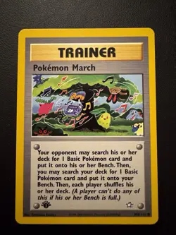 POKEMON TCG POKEMON MARCH 102/111 NEO GENESIS 1ST EDITION COMMON!! - Image 1