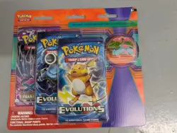 Pokemon TCG XY Phantom Forces/Evolutions 3 Pack with Mega Venusaur Pin - Sealed - Image 1