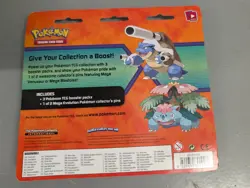 Pokemon TCG XY Phantom Forces/Evolutions 3 Pack with Mega Venusaur Pin - Sealed - Image 2