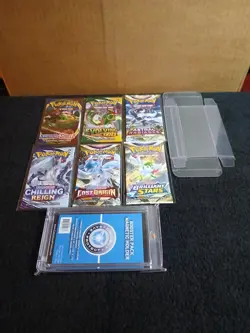 Pokemon TCG Sword & Shield Booster Packs Lot Of 6 New Factory Sealed - Image 1