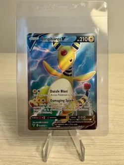 Pokemon Ampharos V Swsh04: Vivid Voltage 171/185 Ultra Rare Full Art Holo NM - Image 1