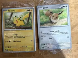Pokemon Together Stamped Pikachu and Eevee Sealed 025 133/ 165 Pokemon TCG - Image 1