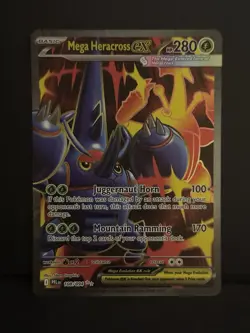 Mega Heracross Ex 108/094 Pokemon Phantasmal Flames - NM - Image 1
