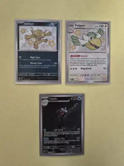 Pokemon Paldean Fates - Palafin 225 , Sableye 184 , Pelipper 204 baby shiny - Image 1