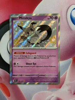 Mimikyu 160/091 Shiny Rare Paldean Fates Pokemon Holo Near Mint - Image 1
