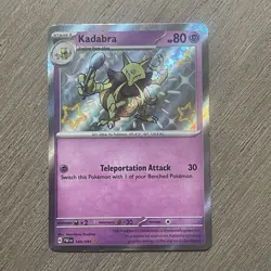 Pokemon Kadabra 'Baby' Shiny - Paldean Fates 143/091, Pack Fresh, Near Mint NM - Image 1