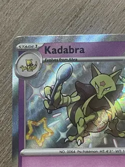 Pokemon Kadabra 'Baby' Shiny - Paldean Fates 143/091, Pack Fresh, Near Mint NM - Image 4