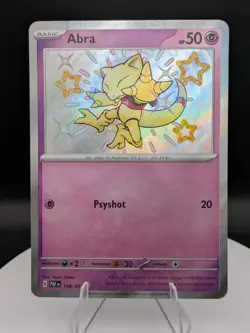 Pokemon TCG: Paldean Fates (148/091): Abra Baby Shiny Holo Rare (NM) - Image 1