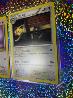 Pokemon TCG HP Regular: Base Set 2 80/130 Meowth; Ancient Origins 62/98 Persian - Image 4