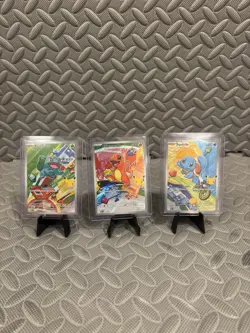 Pokemon First Partner Illustration Kanto Bulbasaur Charmander Squirtle 37 38 39 - Image 1