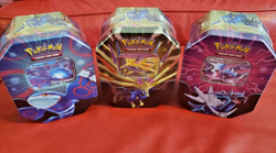 Pokemon TCG Azure Legends Tin (Set of 3) Dialga/Xerneas/Kyogre - Factory Sealed - Image 1