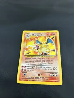Pokemon TCG Charizard Base Set Holo Unlimited Rare Card 4/102 - Image 3