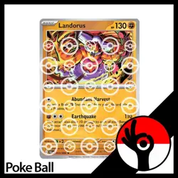 Pokemon TCG: Black Bolt - PokeBall Reverse Holo - 053/086 - Landorus - Image 1