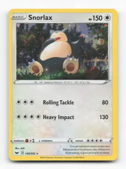 Pokemon TCG - Snorlax - 140/202 (Cosmos Holo) 140/202 NM Holo Blister Exclusives - Image 1
