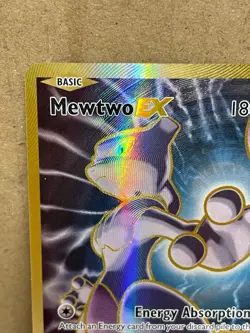Pokemon Mewtwo EX Ultra Rare Full Art Holo 103/108 Evolutions LP - Image 2