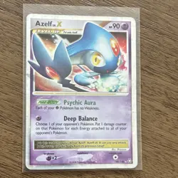 Azelf LV.X 140/146 Legends Awakened Ultra Rare Holo 90 HP Pokemon TCG Level Up - Image 1