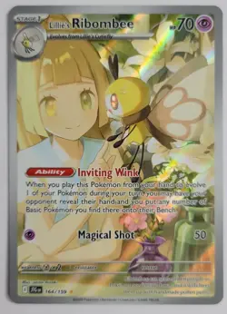 LILLIE'S RIBOMBEE 164/159 ILLUSTRATION RARE JOURNEY TOGETHER POKEMON NEAR MINT - Image 1