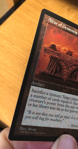 MTG Altar of Dementia Tempest Regular Rare NM - Image 3