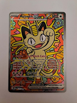 Meowth EX 121/088 English SIR POR Perfect Order Pokemon TCG NM FREE POSTAGE - Image 1
