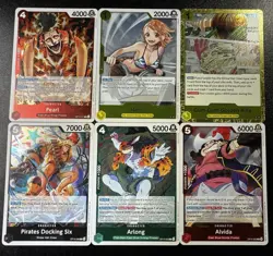 One Piece OP15 Rare Lot (x6) Nami Arlong Alvida Gum Gum Golden Rifle OP15 NM - Image 1