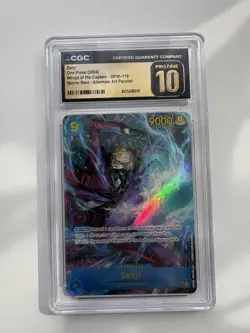 CGC 10 PRISTINE Sanji Secret Rare Alternate Art OP06-119 One Piece Free Delivery - Image 1