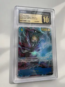 CGC 10 PRISTINE Sanji Secret Rare Alternate Art OP06-119 One Piece Free Delivery - Image 4