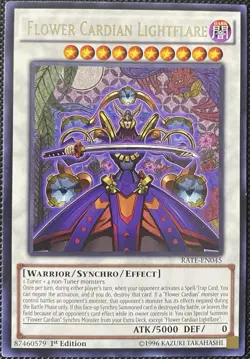Flower Cardian Lightflare RATE-EN045 Raging Tempest 1st Ed - Yugioh Card - Image 1