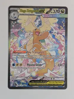 Mega Dragonite EX Pokemon TCG Full Art Holo Card 290/217 370 HP 330 Attack - Image 1