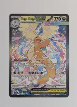 Mega Dragonite EX Pokemon TCG Full Art Holo Card 290/217 370 HP 330 Attack - Image 3