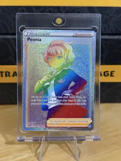 Peonia 219/198 Chilling Reign NM Full Art Secret Rainbow Rare Pokemon Card - Image 1