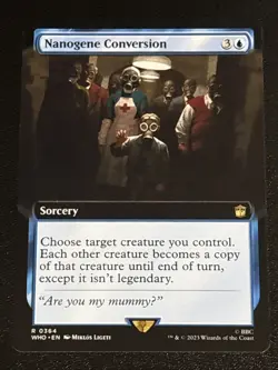 MTG Universes Beyond: Doctor Who Nanogene Conversion Extended Art 0364 NM Rare - Image 1