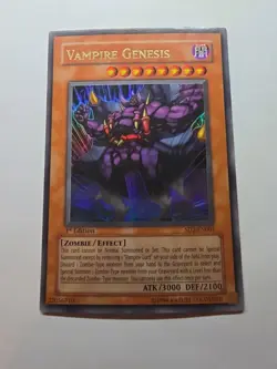 Vampire Genesis SD2-EN001 Yugioh Ultra Rare 1st Edition NM - Image 1