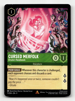 Disney Lorcana Cursed Merfolk - Ursula's Handiwork 71/204 - Fabled - Image 1