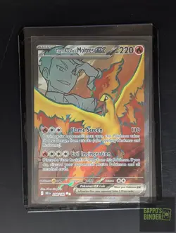 Team Rocket's Moltres ex 208/182 Ultra Rare Destined Rivals Pokemon Near Mint - Image 2