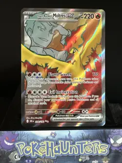 Pokemon Card Team Rocket’s Moltres EX 208/182 Destined Rivals Near Mint - Image 1