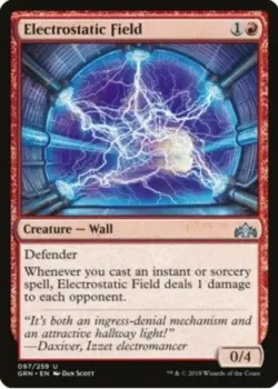 "Electrostatic Field" - Magic The Gathering Card - Guilds Of Ravnica - Image 1