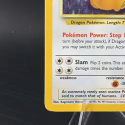 #2 Dragonite 4/62 Fossil 1999 Holo Rare WOTC Pokemon Card TCG LP front / MP back - Image 5