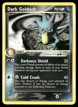 Pokemon Cards Dark Golduck 35/109 NON HOLO EX Team Rocket Returns Uncommon NM - Image 1