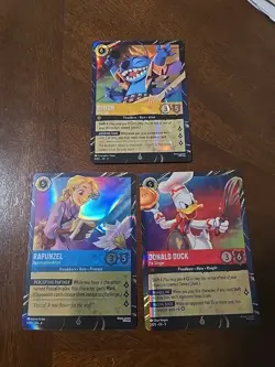 2026 Disney Lorcana Archazias - Stitch, Rapunzel & Donald Duck EPCOT Promo Cards - Image 1
