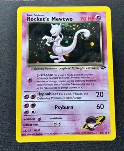 Pokemon Rocket's Mewtwo Promo 14 /132 70 HP TPC Card - Image 1