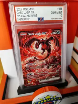 Pokemon Card DARK Lugia Gx SAR Signed UV Italian Artist Fancard 19 Of 33 - Image 3