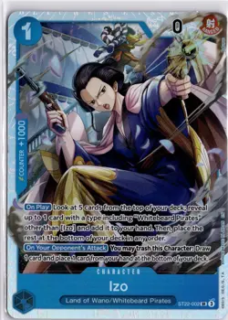 IZO ST22-002 SR Foil One Piece TCG Whitebeard Pirates Trading Card TCG - Image 1