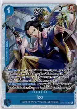 IZO ST22-002 SR Foil One Piece TCG Whitebeard Pirates Trading Card TCG - Image 3