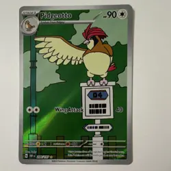 Pokemon Pidgeotto Rare Holo 90 HP Card 208/197 OBF 2023 Bird - Image 1