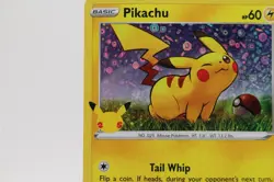 Pokemon TCG Cards Pikachu SWSH039 25th Anniversary Stamped Sequin Holo - Image 2