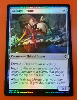 1x Salvage Drone | FOIL | Battle for Zendikar | MTG Magic Cards - Image 1