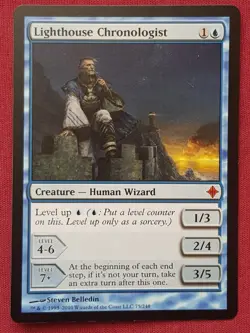 Magic The Gathering RISE OF THE ELDRAZI LIGHTHOUSE CHRONOLOGIST blue card MTG - Image 1