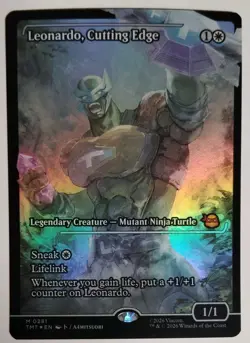 Mtg Leonardo, Cutting Edge (Showcase) Teenage Mutant Ninja Turtles Foil - Image 1