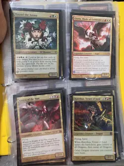 MTG Commander Legendary Lot Kaalia Gisela Animar Oloro Nekusar Riku Binder C - Image 1