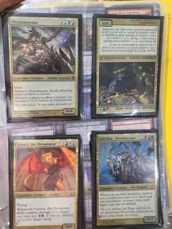 MTG Commander Legendary Lot Kaalia Gisela Animar Oloro Nekusar Riku Binder C - Image 3